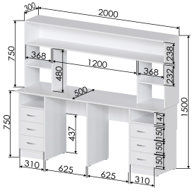 Письменный стол Хит-54