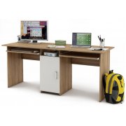 дуб сонома / белый