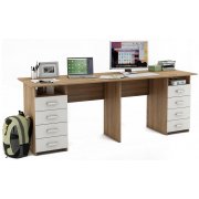 дуб сонома / белый