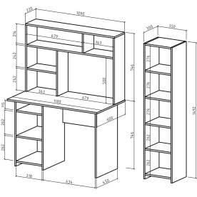 Письменный стол Лайт 2
