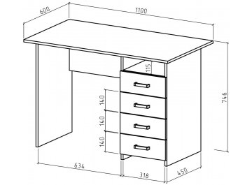 Письменный стол Лайт-5