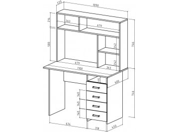 Письменный стол Лайт-5