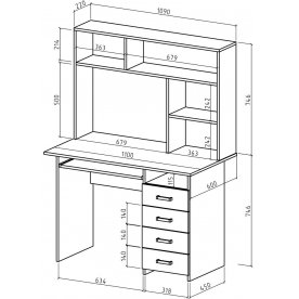 Письменный стол Лайт-5К