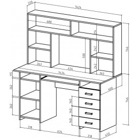 Письменный стол Лайт-7К