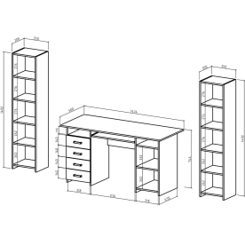 Письменный стол Лайт 8К