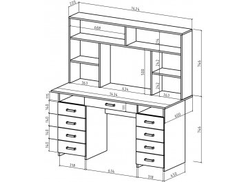 Письменный стол Лайт-9Я