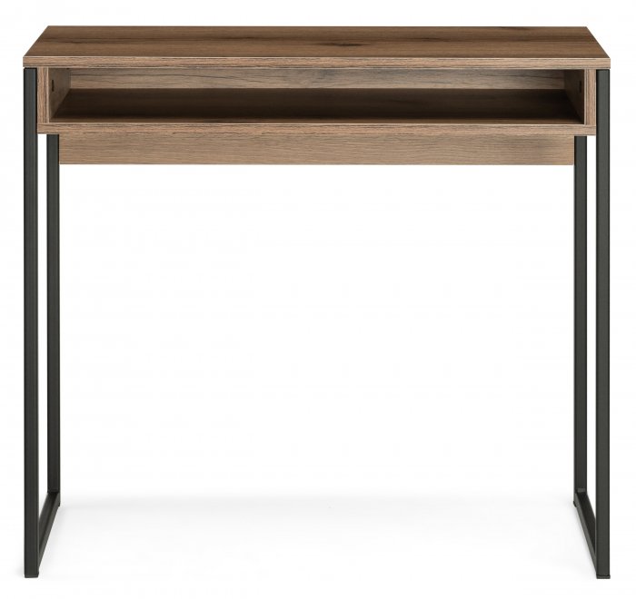 Письменный стол Лео Лофт черный матовый / дуб делано темный