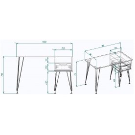 Письменный стол МегаKraft 11