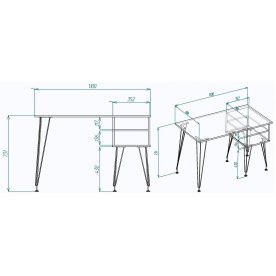 Письменный стол МегаKraft 12