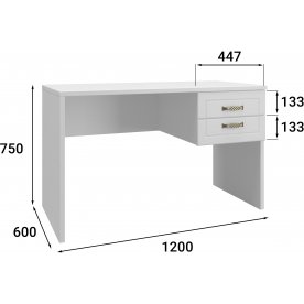 Письменный стол Монблан МБ-71К