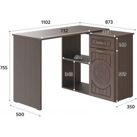 Письменный стол Монблан МБ-74К
