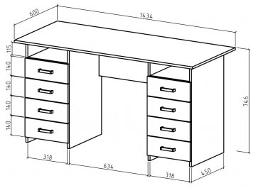 Письменный стол Найт-9