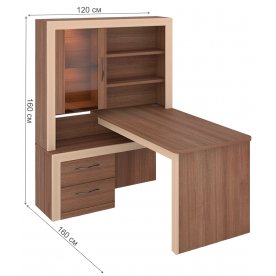 Письменный стол Нобиле СтУ-160 ШКо ЛЕВ