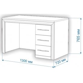 Письменный стол Нобиле СтЯ130+НСт130Д КК