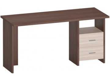 Письменный стол СКЛ-Прям120(без тумбы) БЕ шамони-ч / карамель