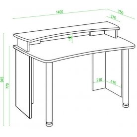 Письменный стол СКЛ-Софт140