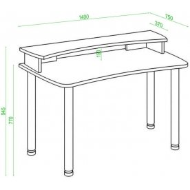 Письменный стол Беланта-Софт140МО