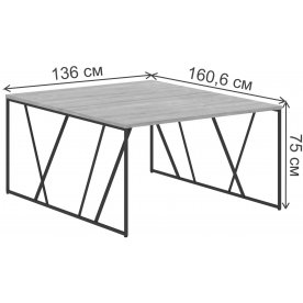 Письменный стол SkyLand LOFTIS LWST 1316 1360х1606х750