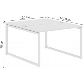 Письменный стол Skyland Xten-Q XQWST 1214 120х140,6х75 двухместный