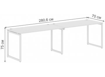 Письменный стол Skyland Xten-Q XQWST 2870 280,6х70х75 двухместный