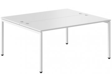 Белый компьютерный стол Skyland XTEN-S XWST 1614 1600х1406х750 белый / белый двухместный