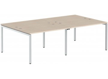 Письменный стол Skyland XTEN-S XWST 1214 1200х1406х750 двухместный бук тиара / алюминий