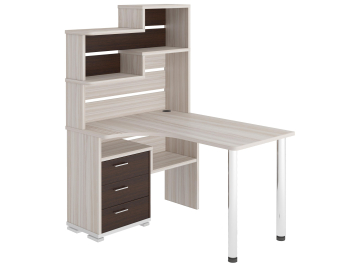 Письменный стол СР-132-130 БЕ-ЛЕВ левый карамель / венге