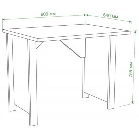 Письменный стол СТД-90 с ЯПД ШК