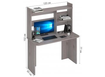 Письменный стол Беланта-Прям120Р(без тумбы)+НКЛ-120 Н