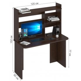 Письменный стол СКЛ-Прям120Р(без тумбы)+НКЛ-120 В