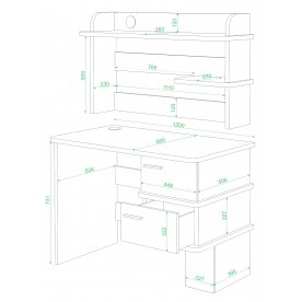 Письменный стол СД-15 БЕН