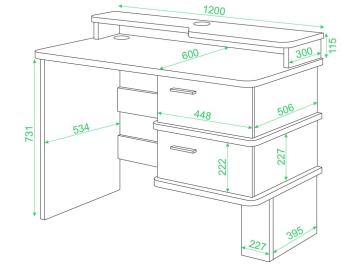 Письменный стол СД-15 C