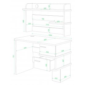 Письменный стол СД-15 НБЕ