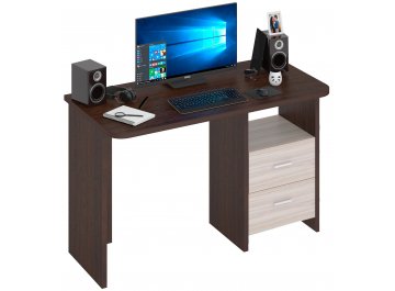 Письменный стол Беланта-Прям130Р К венге / карамель