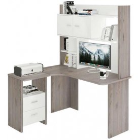 Письменный стол СКЛ-Угл130+НКЛХ -130 НБЕ ЛЕВ