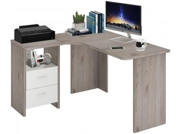 Письменный стол СКЛ-Угл 130 НБЕ ЛЕВ