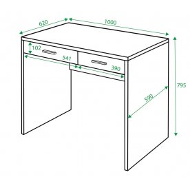 Письменный стол СП-22С БЕН