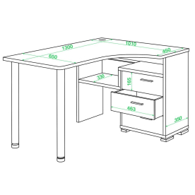 Письменный стол СР-132С-130