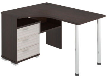 Компьютерный стол СР-132С-130 венге / карамель