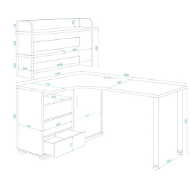 Письменный стол СР-145М