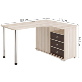 Письменный стол СР-145СМ КВК-ПРАВ правый