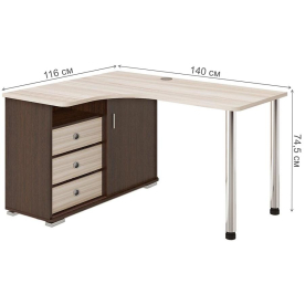 Письменный стол СР-145СМ ВКК-ЛЕВ левый