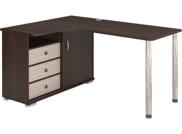 Письменный стол СР-145СМ КВВ-ЛЕВ левый венге / карамель / венге
