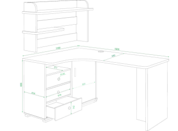 Письменный стол Жаспера-165