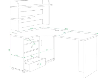 Письменный стол Жаспера-165