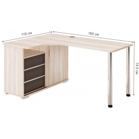 Письменный стол СР-165СМ КВК-ЛЕВ левый