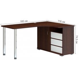 Письменный стол СР-165СМ ВБЕВ-ПРАВ правый