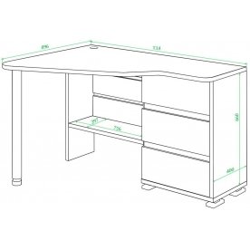 Письменный стол СР-322С К-ЛЕВ