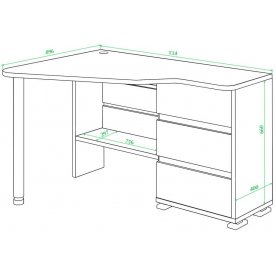 Письменный стол СР-322С В-ЛЕВ