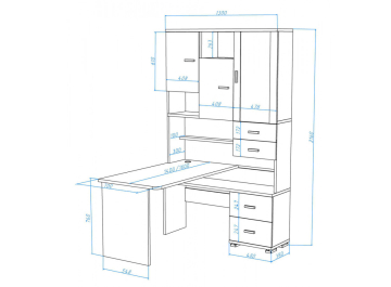 Письменный стол Жаспера-620/160